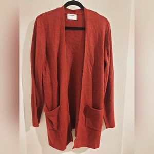 Old Navy red cardigan medium